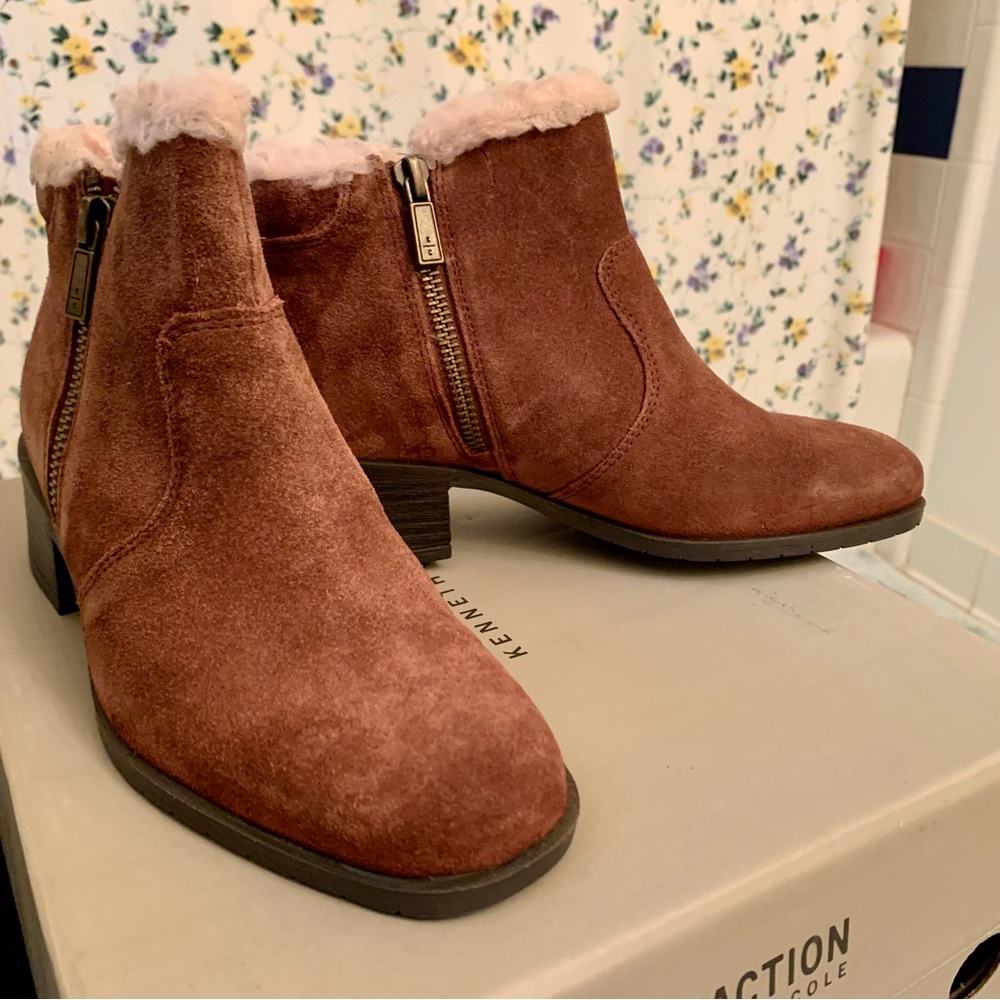 Tan booties